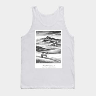 Majestic Mongolian Steed - Steppe Horse Tank Top